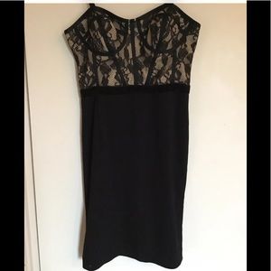 Muse night dress size 2 black embroidery